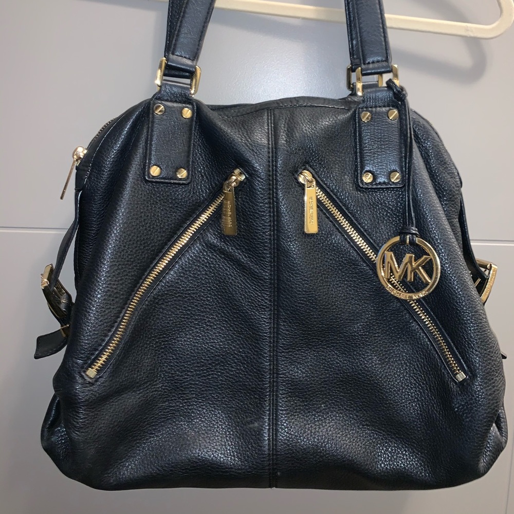 Michael Kors Black Leather Purse